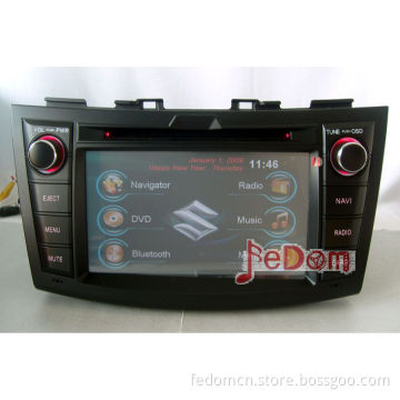 in-Dash All in One 2 DIN Car Audio Radio Stereo DVD Player GPS Navigation Multimedia Entertainment for Suzuki Swift (C7076SS)